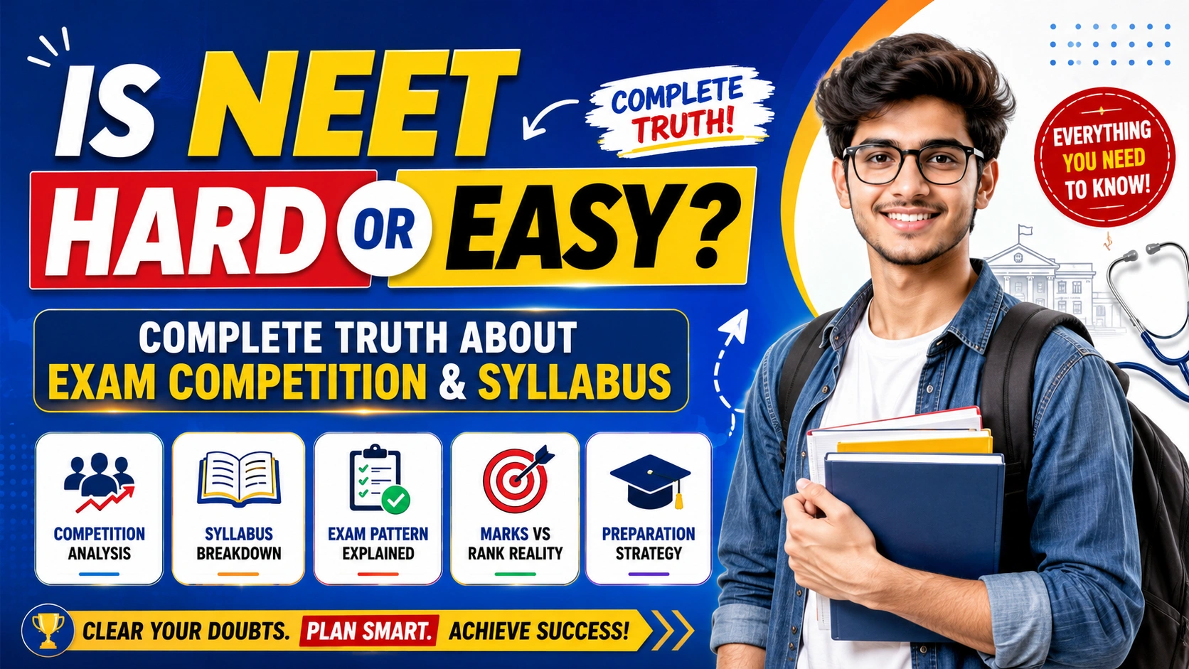 Is NEET Tough or Smooth? Entire Reality About Examination Opposition & Syllabus